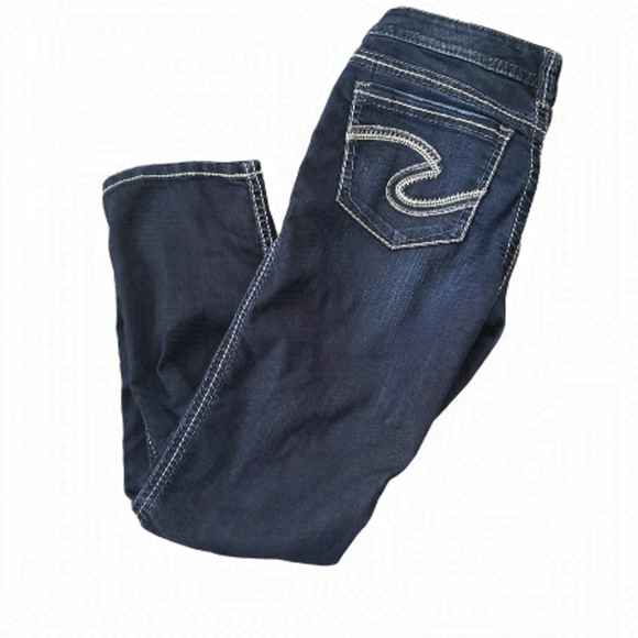 Silver Ladies Cropped Capri Jeans Size 27 - Picture 2 of 8